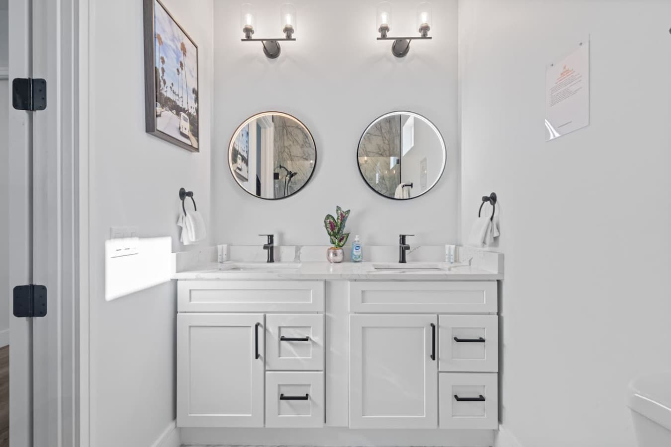 Spacious master bathroom