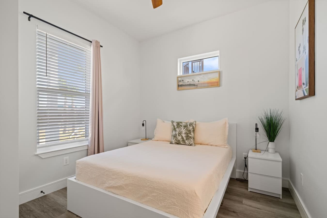 Queen bedroom located on the main level