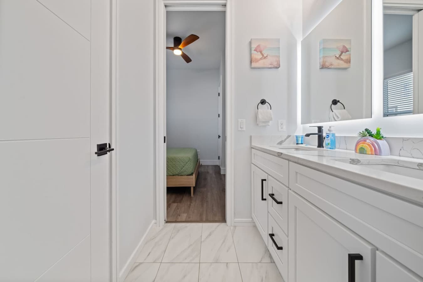 Jack and Jill bathroom downstairs