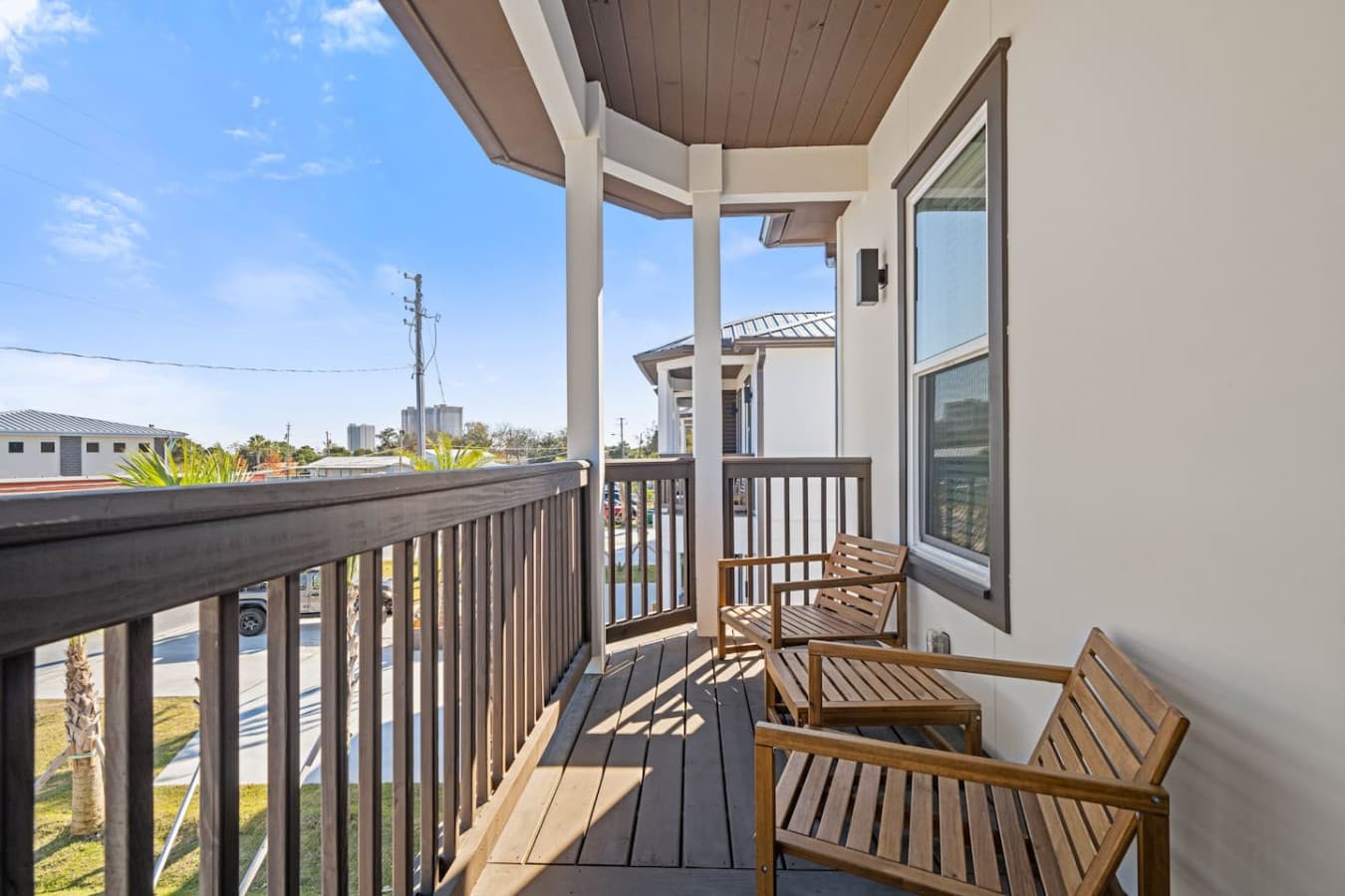 A balcony to enjoy while you stay
