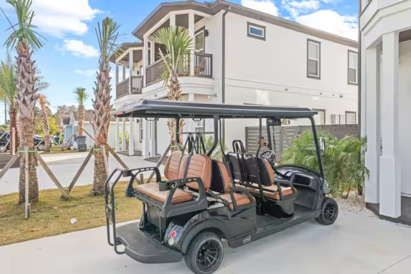 A golf cart is available for rental for an additional fee if you'd like a relaxing way to get around town :)