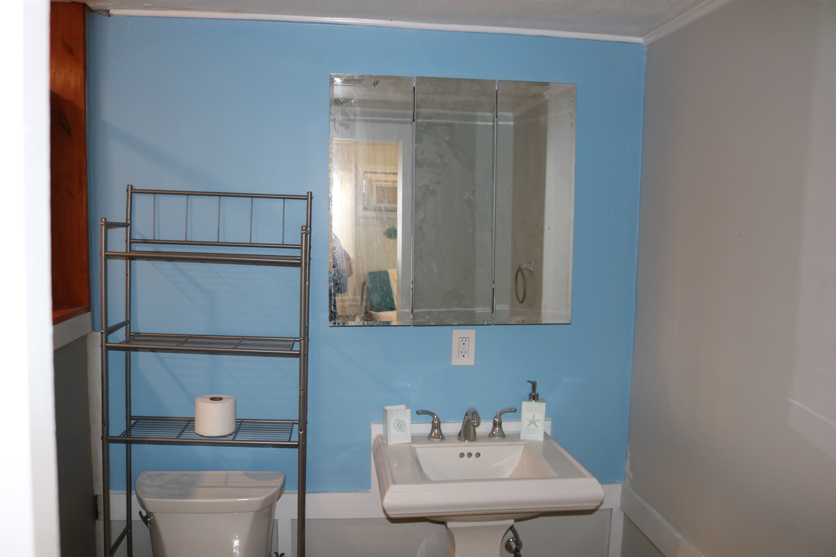 three pane medicine cabinet