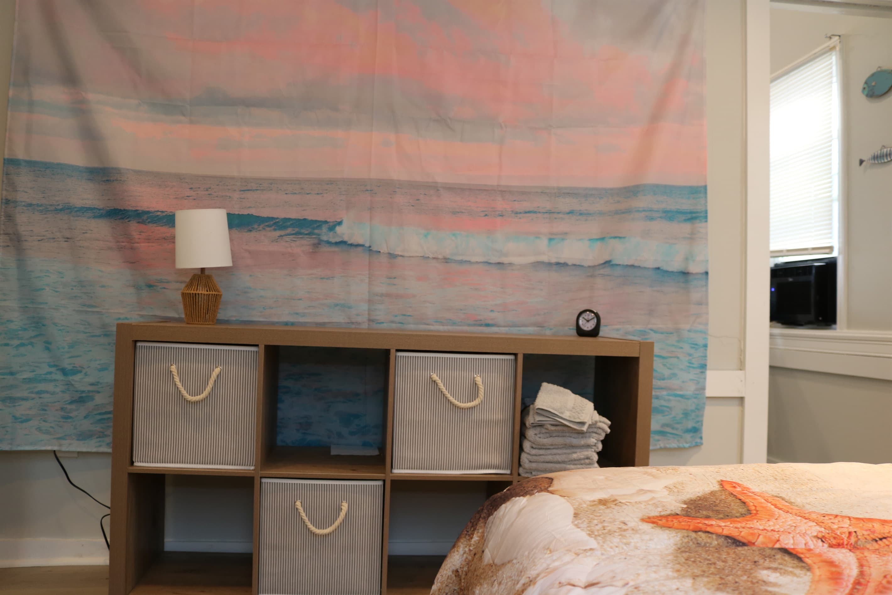storage cubes to hold all your belongings in the bedroom