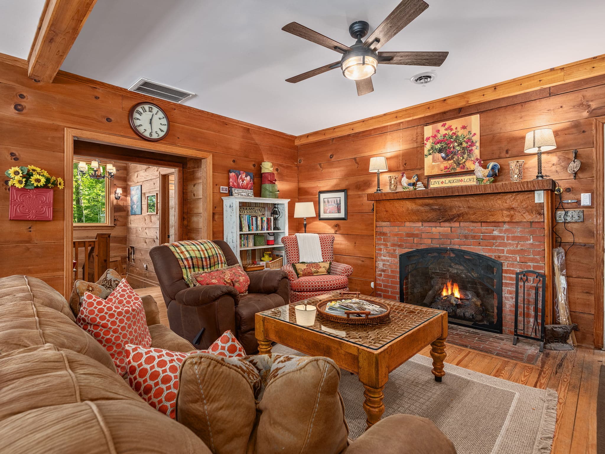 Gas logs for those cool mountain nights