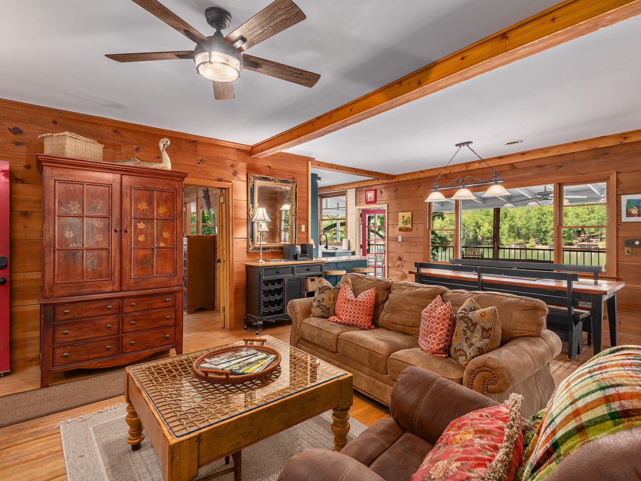 A view across the living room