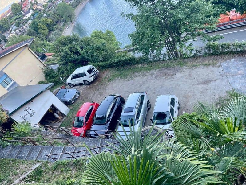 Parkplatz Lago Maggiore Villa Angelina Cannero Riviera