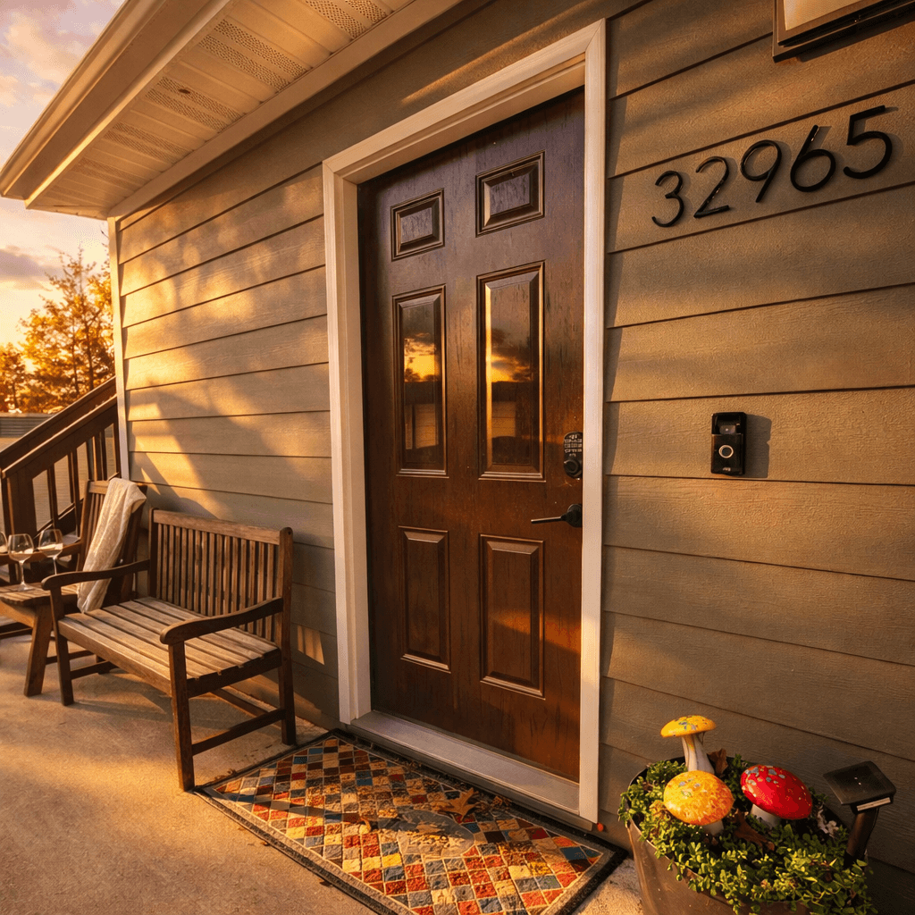 Cove-Out Cottage front entry