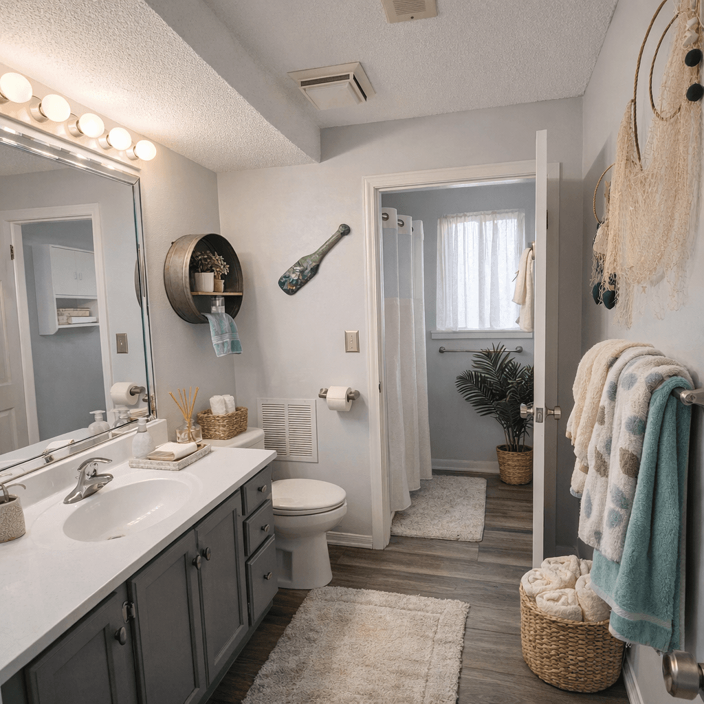 Tranquil retreat's main bath