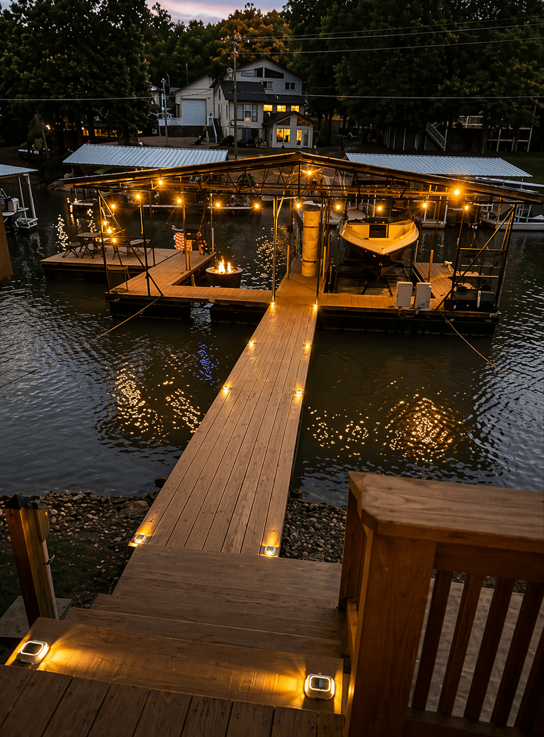 Nighttime Dock View