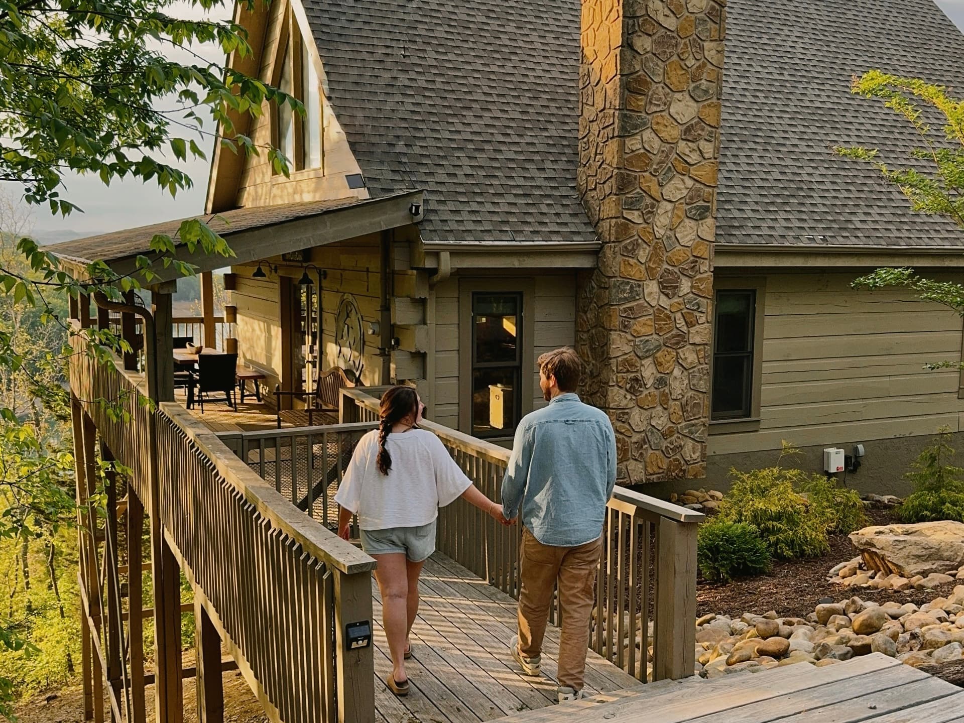 Arriving at Tippy Canoe Cabin near Douglas Lake in Sevierville, TN: a peaceful Smoky Mountain lakeview retreat with private deck and scenic views