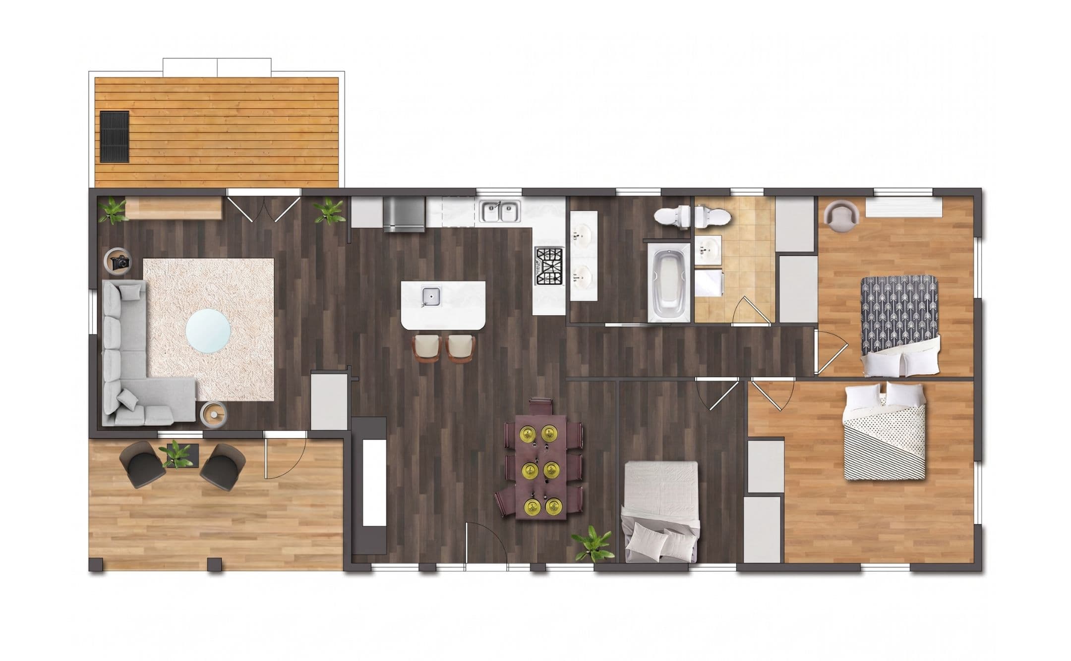Cottage floor plan