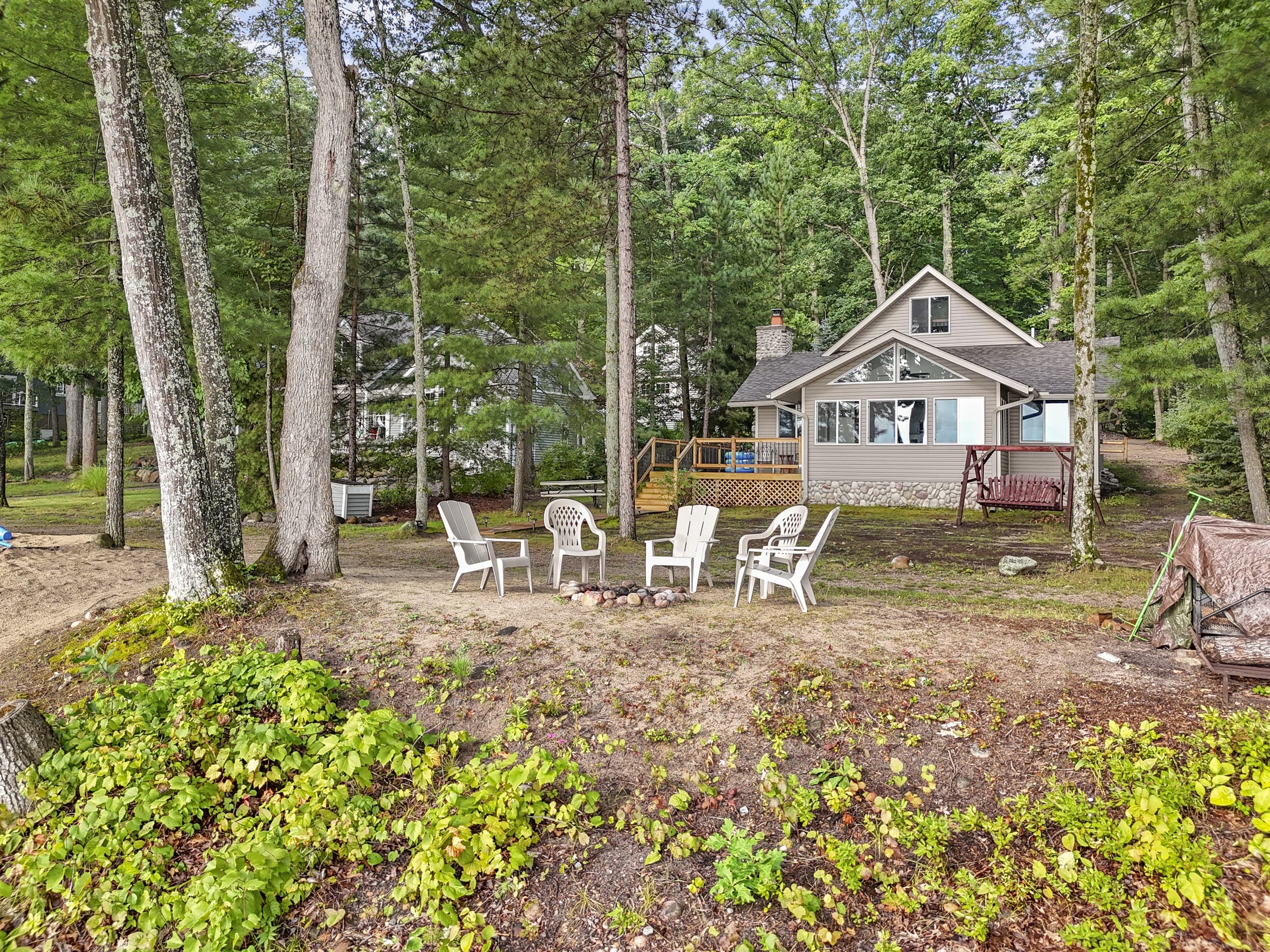 Firepit by lakeshore