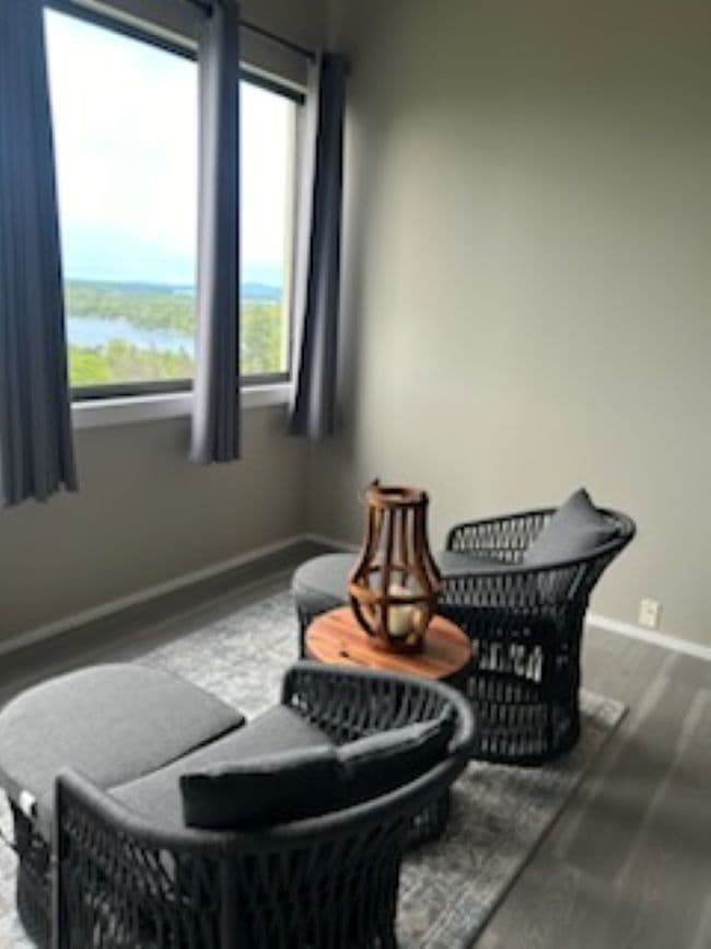 Bedroom seating area