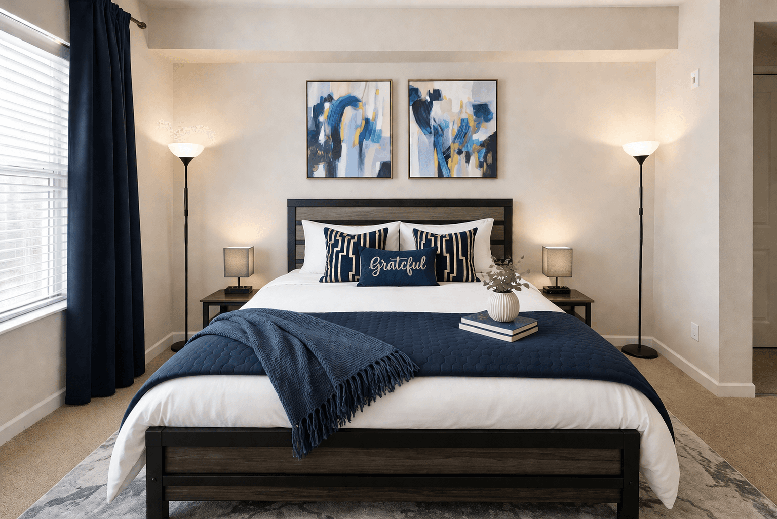 Sink into a comfortable queen bed with soft, cozy linens and enjoy your favorite shows on the smart TV—perfect for winding down at the end of the day.