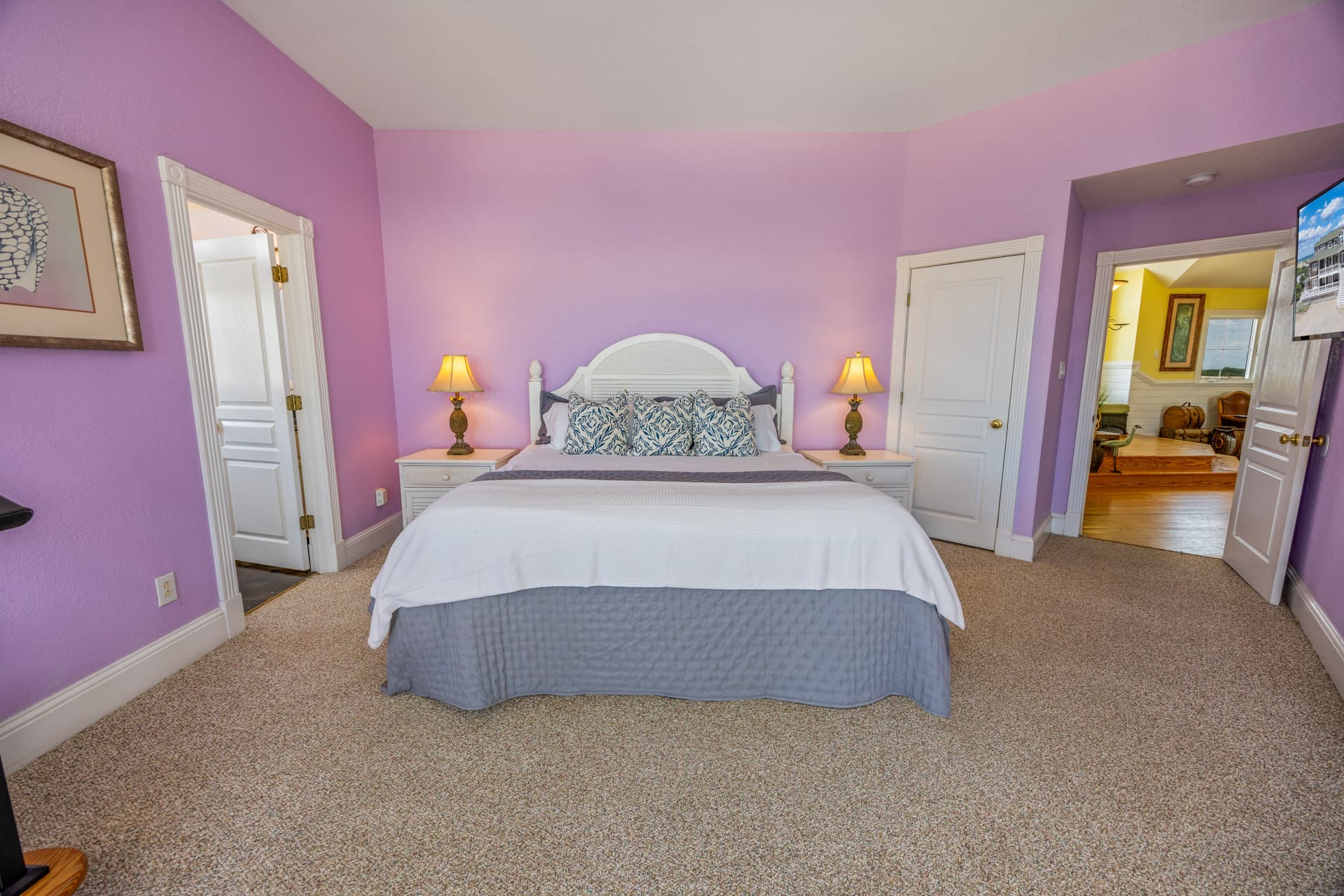 Hemingway Bedroom — Elegant Design with Premium Bedding | Event Guest Accommodations | Corolla 4x4, OBX