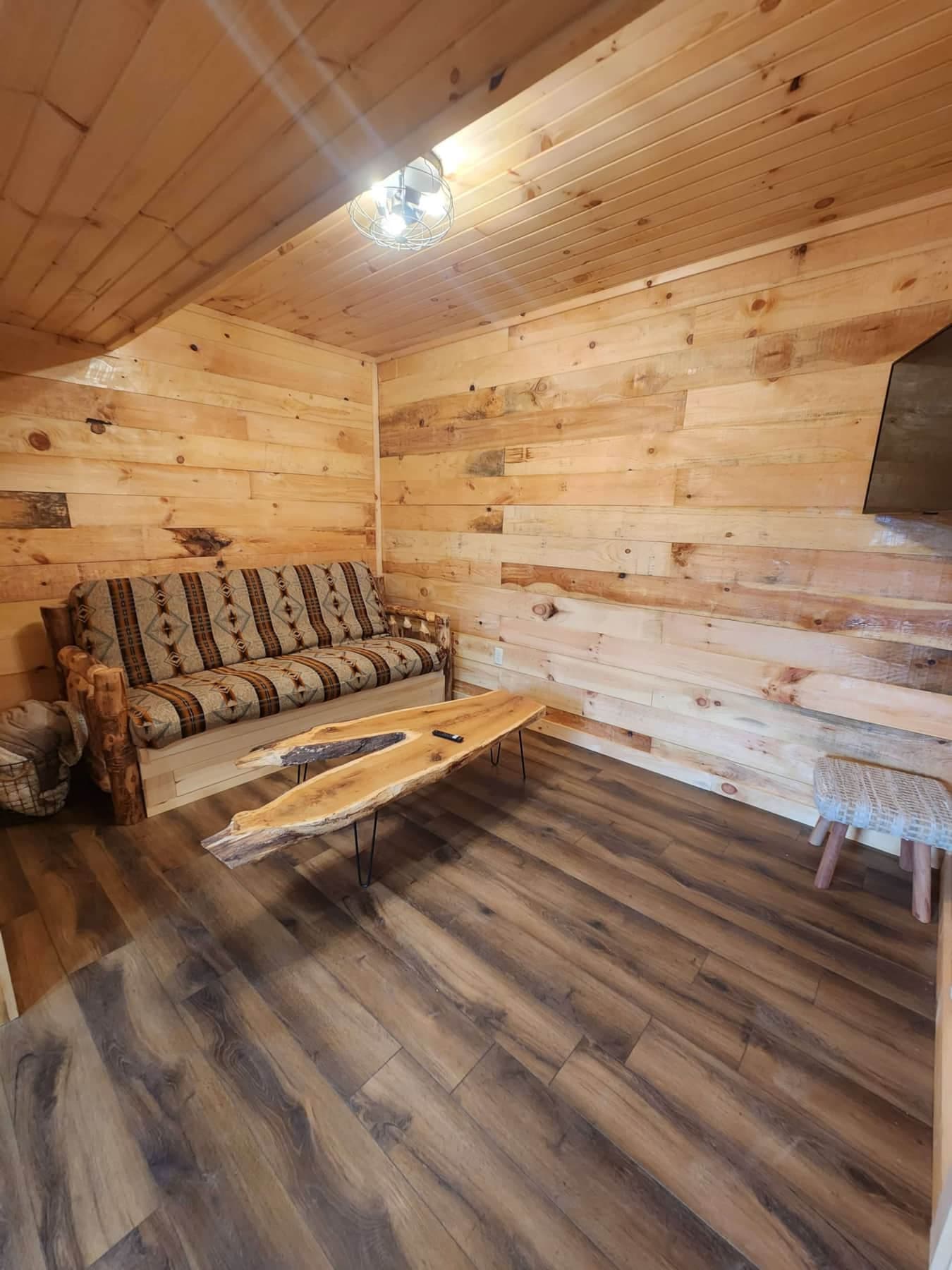 Futon and TV Room