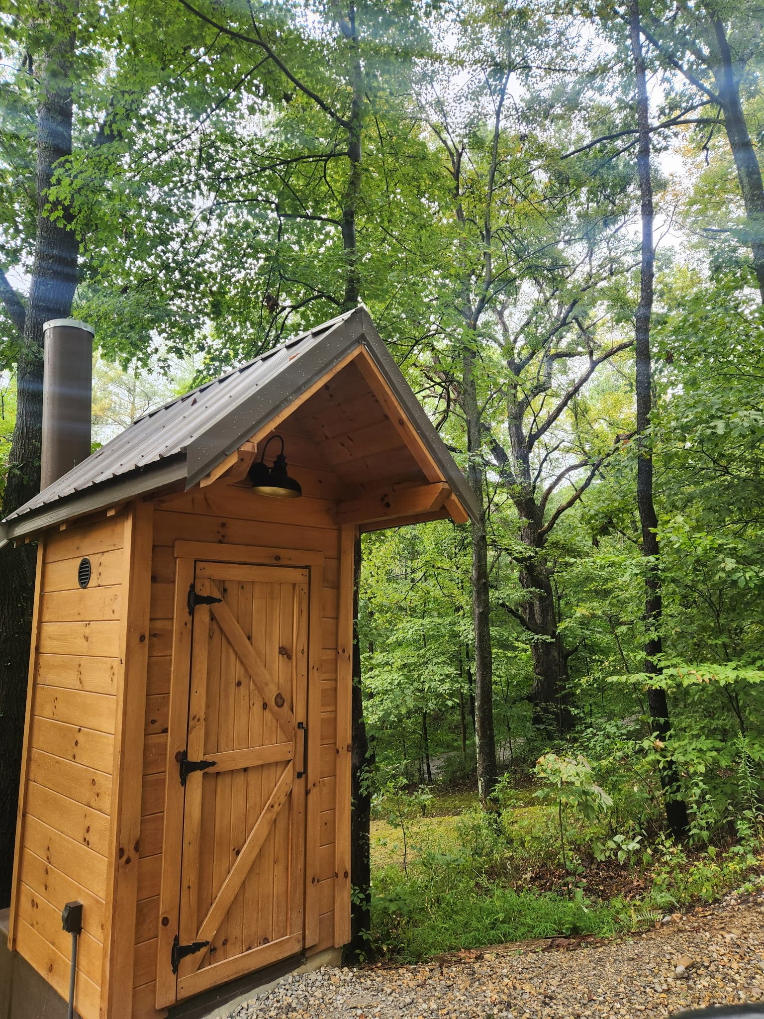 Latrine for A-Frame bathroom