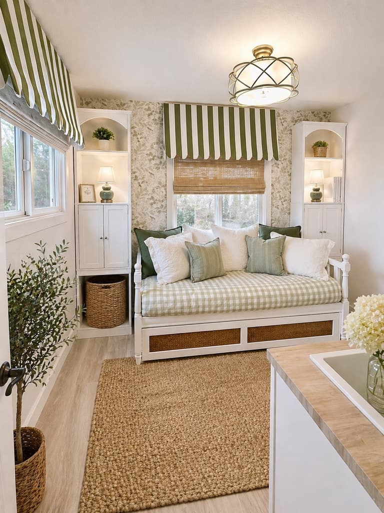 It doesnt' get any more charming than our sweet French Marketplace Room with daybed, pull out trundle and kitchenette.  Bringing the marketplace inside. 