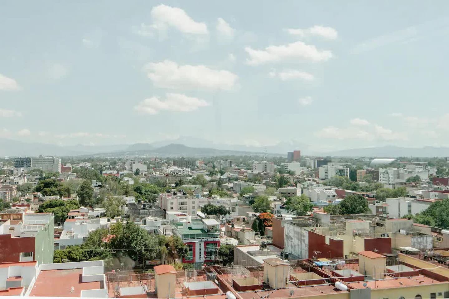 Vista a la ciudad desde la terraza