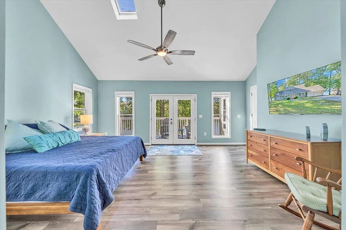 Primary Bedroom with private balcony