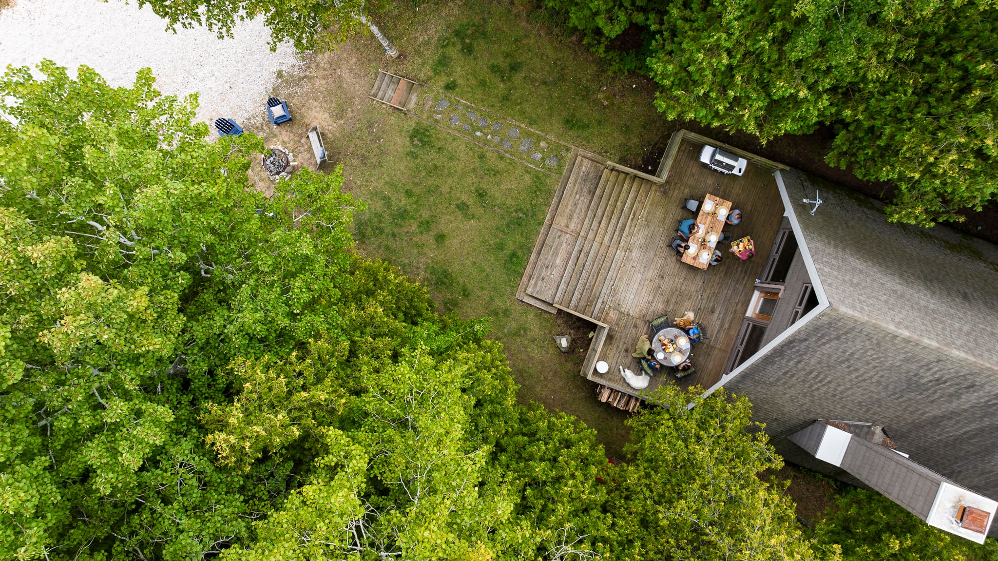 Dinners al fresco on the deck and a firepit on the beach = the recipe for a perfect night.