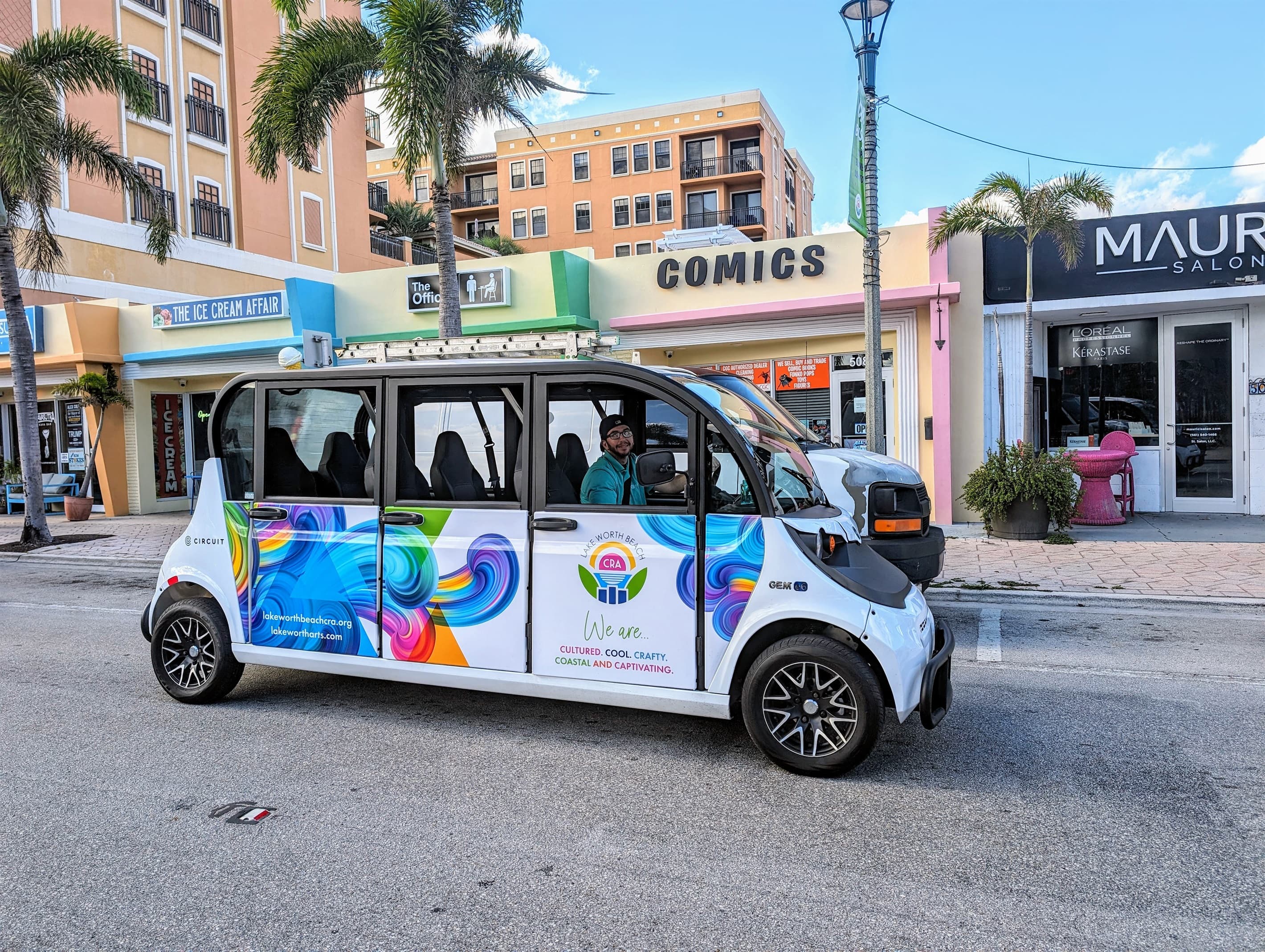 $1 rides to/from the beach, Downtown or wherever you want within their radius! Pick up/drop off 200 feet from the house! (1 minute walk)