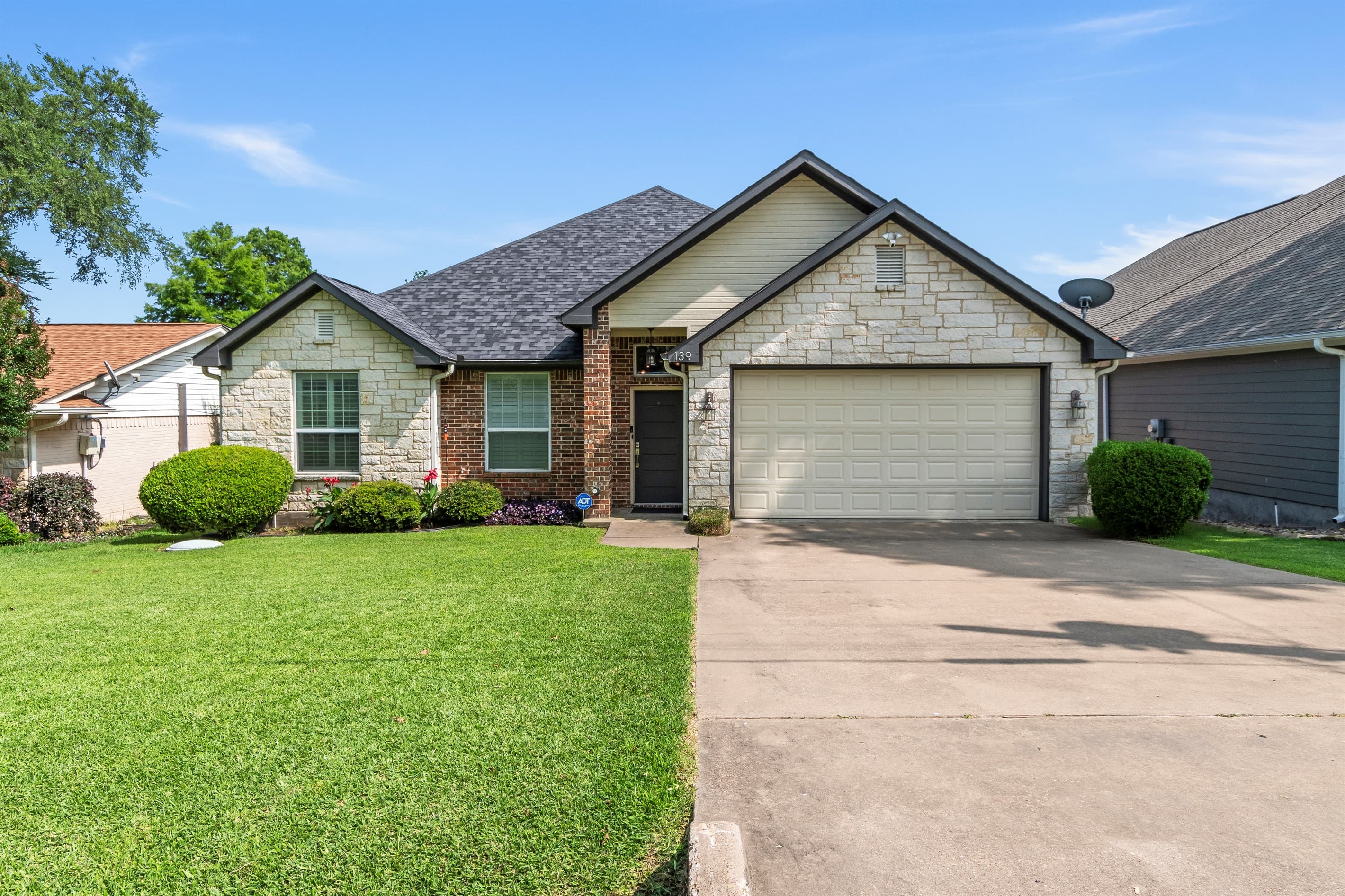 A look at the front of Casa KK at the Lake, where charm and comfort meet lake life style.
