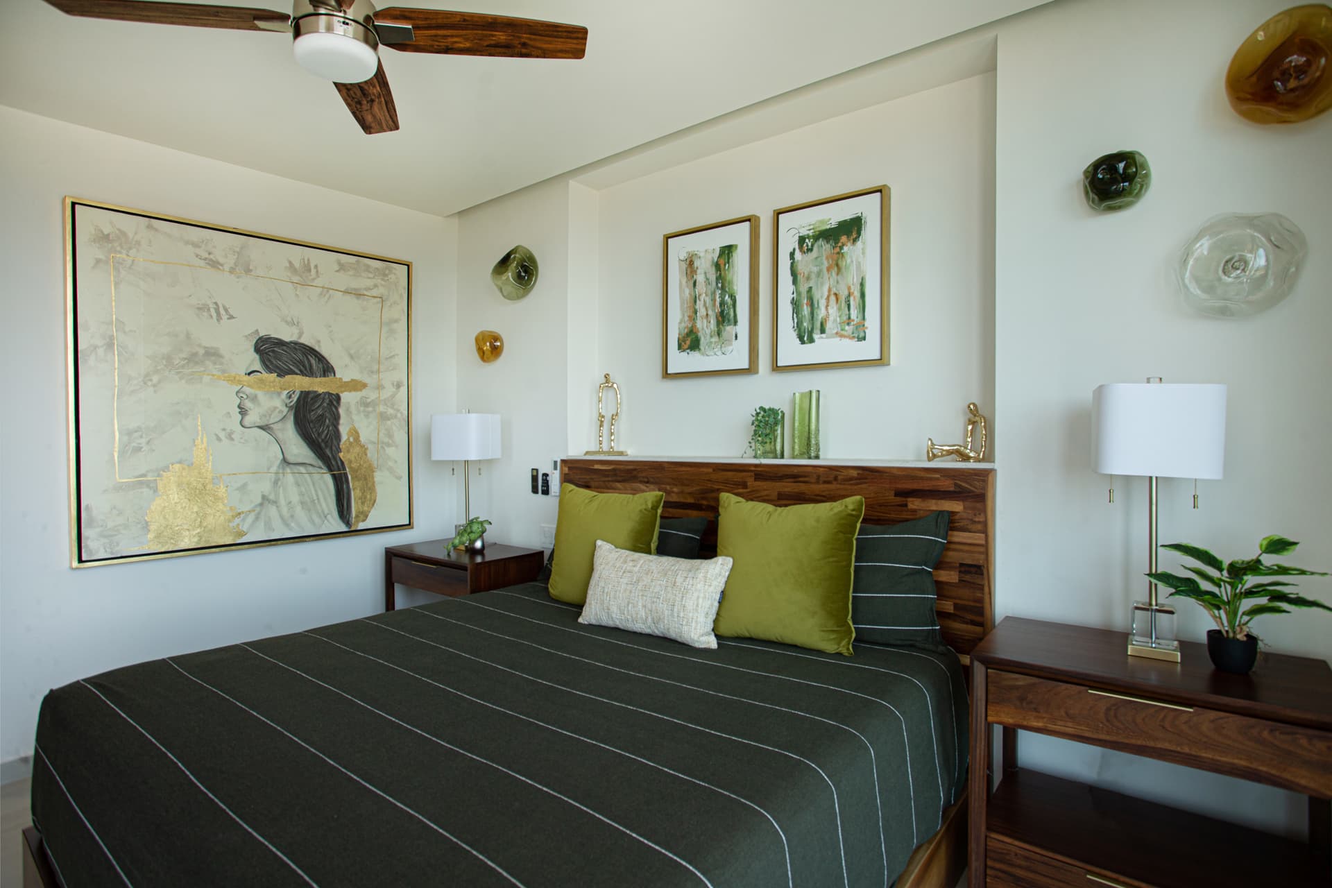 Bedroom 1: Step onto your private balcony or settle into a swivel chair on the balcony and take in the ocean views.This spacious guest bedroom offers an ensuite bath, generous storage and a 65" TV for the perfect blend of indoor comfort and outdoor living.