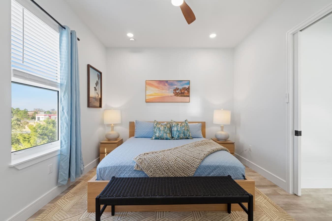 Master bedroom located upstairs with en suite bathroom