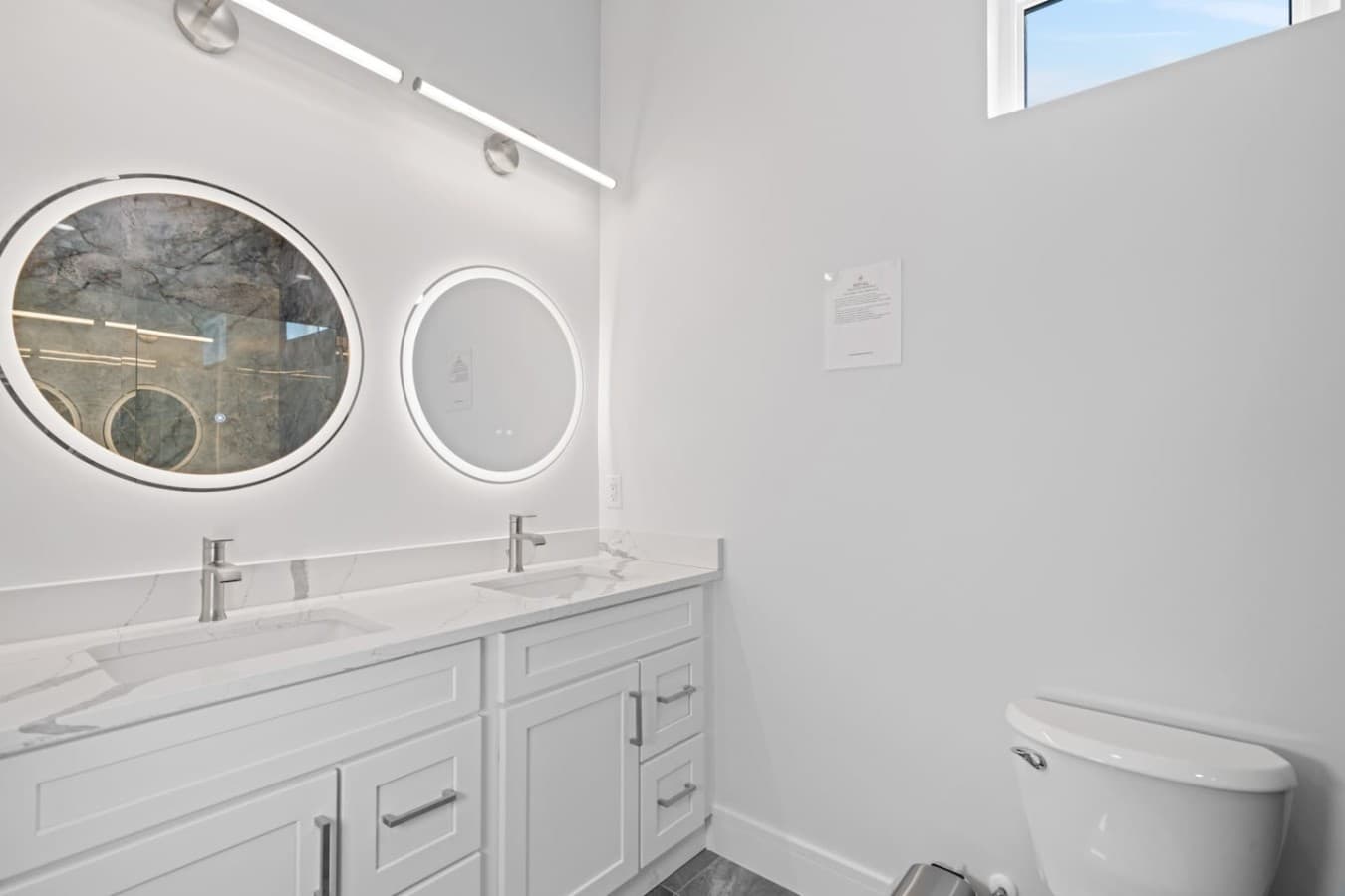 Master bathroom located upstairs