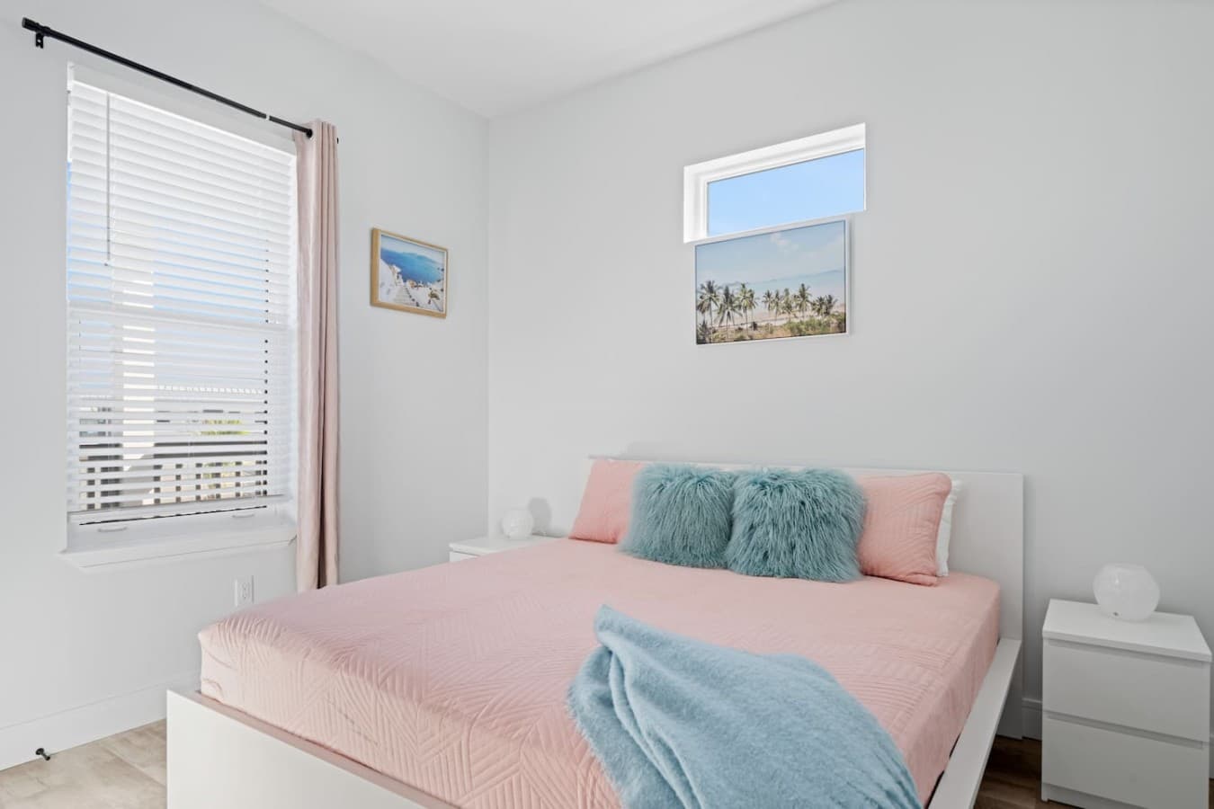 King bedroom located upstairs in the home