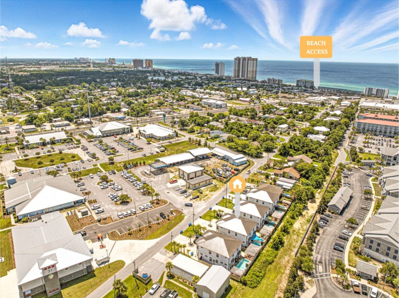 Enjoy Beach Access #65 just a short 10 minute walk away! Or drive the golf cart to get there even faster :)