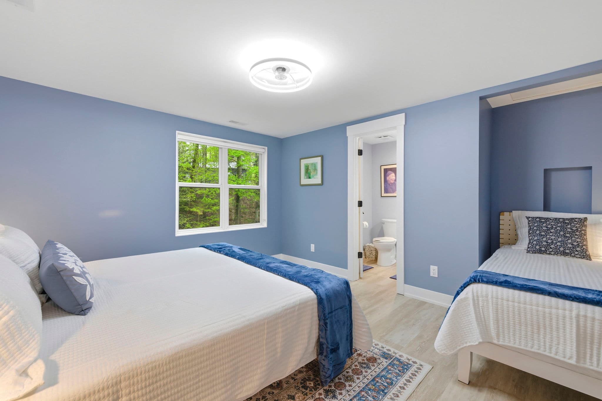 Twin bed in Bedroom Three