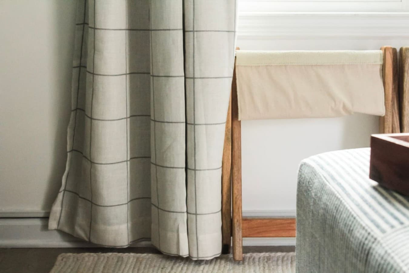 Plenty of seating options in the family room, like these two folding chairs