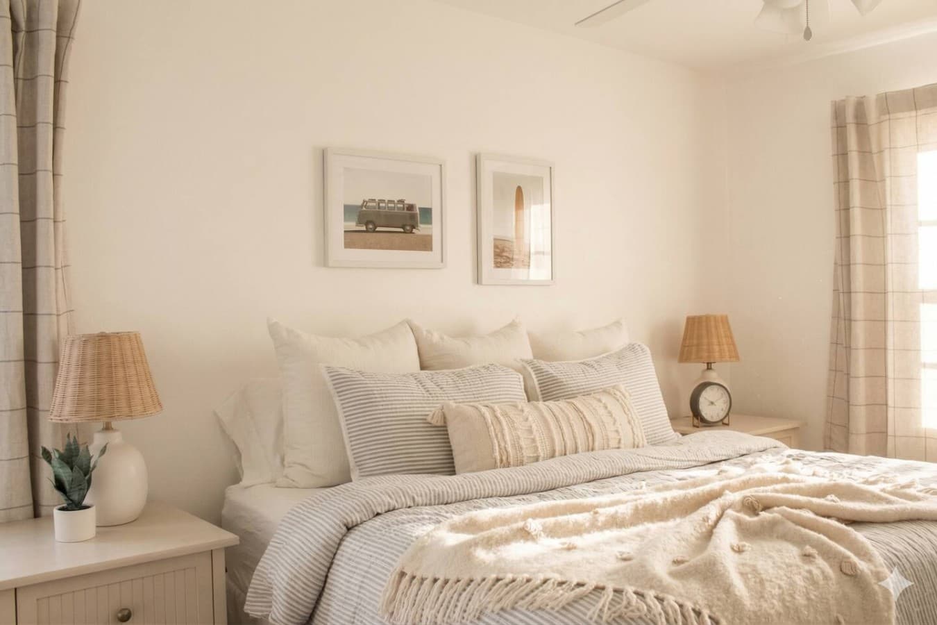 A warm and inviting king bedroom!
*Some items used for the photoshoot only*