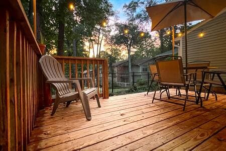 Enjoy sunset on the back patio 