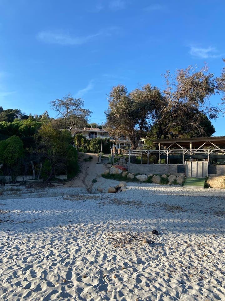 Vue de la plage sur votre logement 