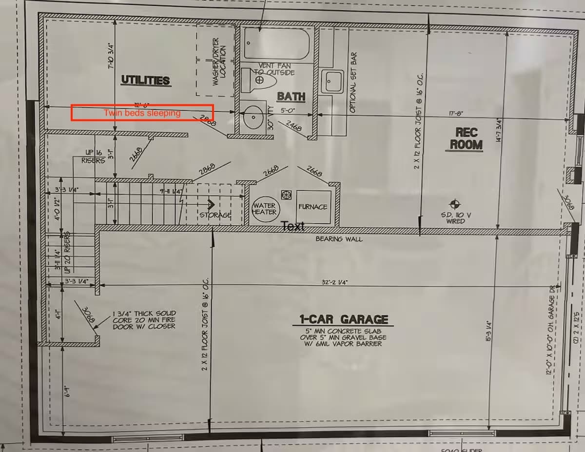 lower level floor plan