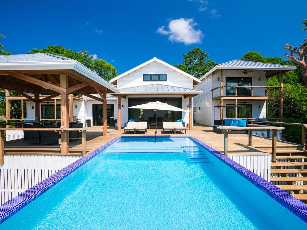 Spacious decks with lots of seating