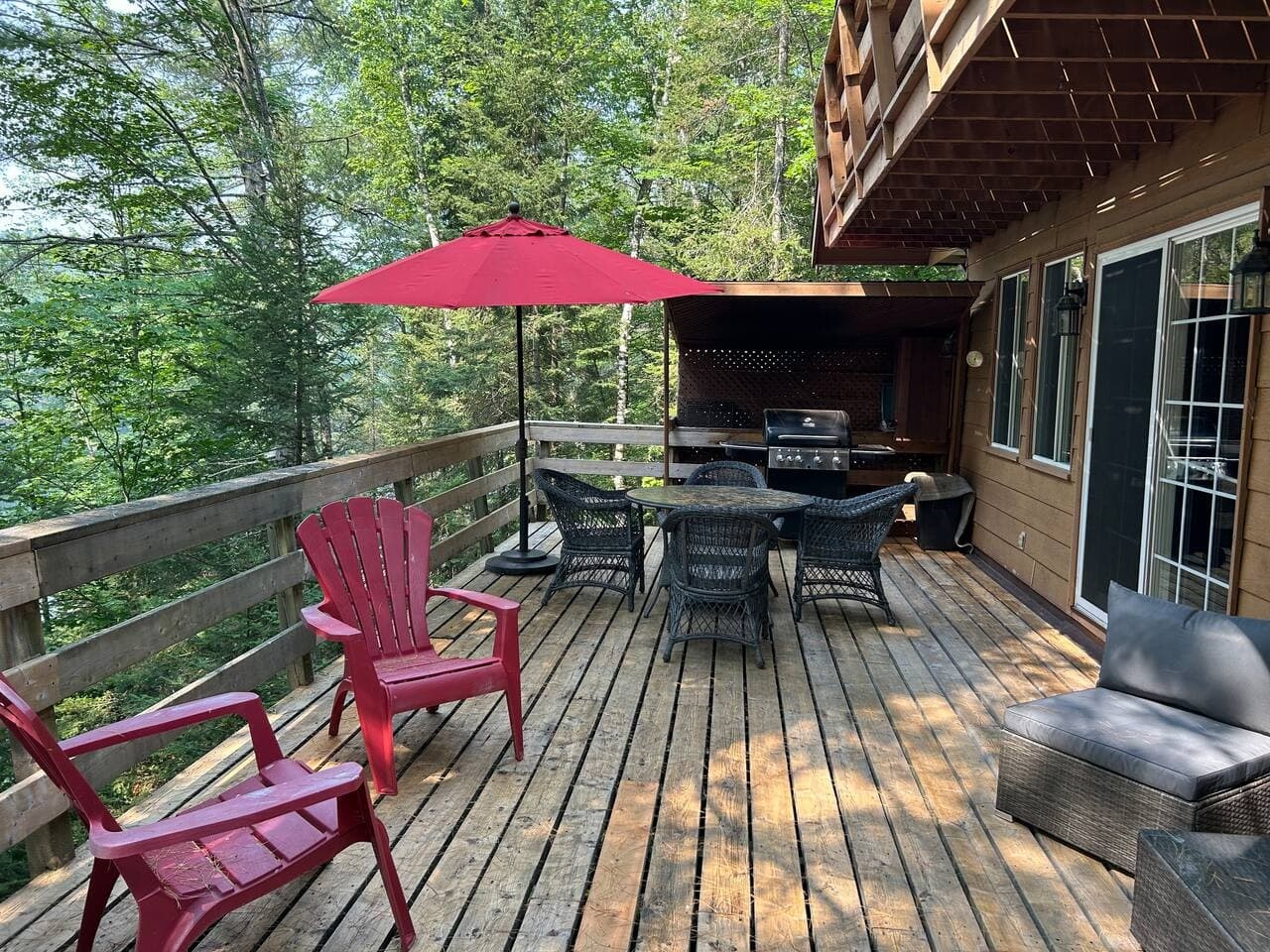 The table in this photo has been upgraded to a table that can seat up to 8 guests