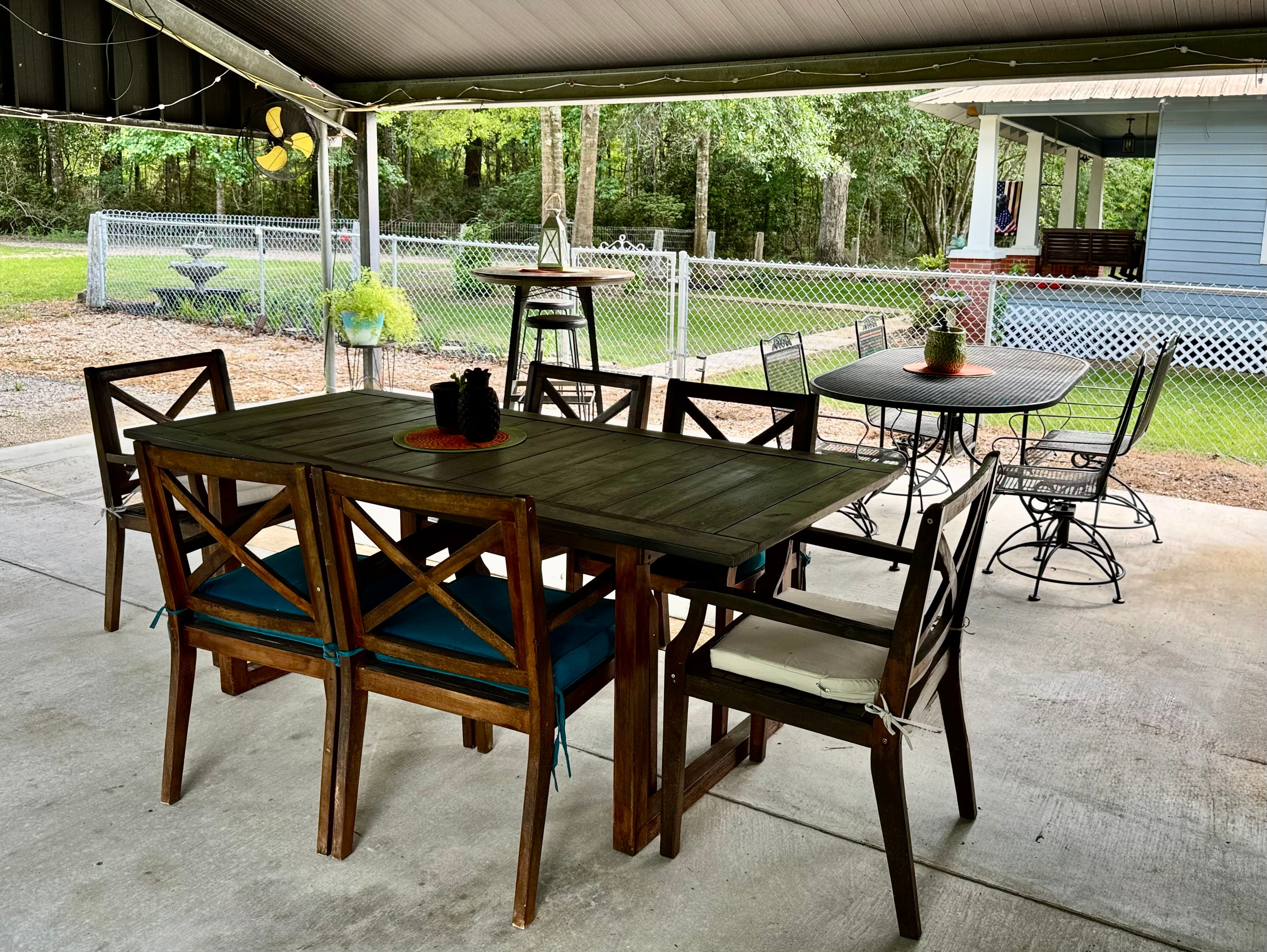 Large covered patio 