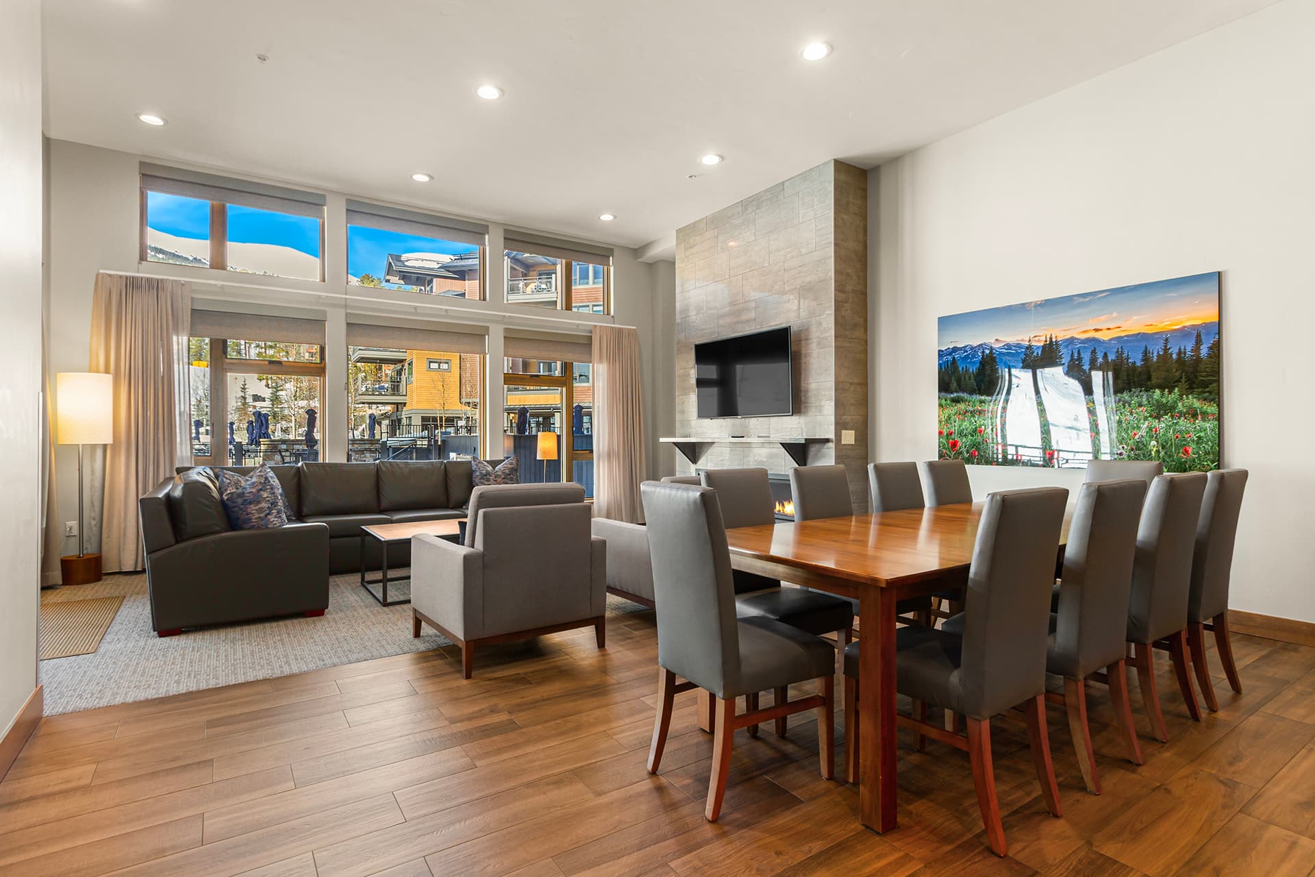 Large dining area