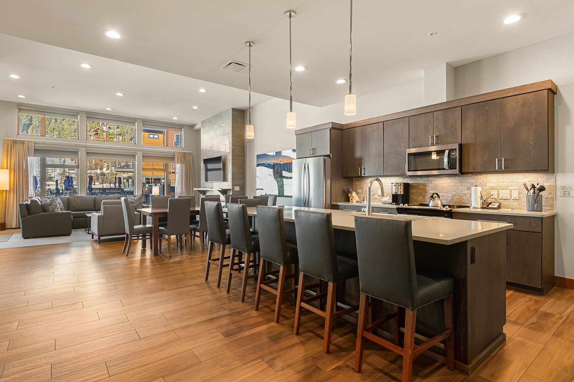 Kitchen with additional Seating