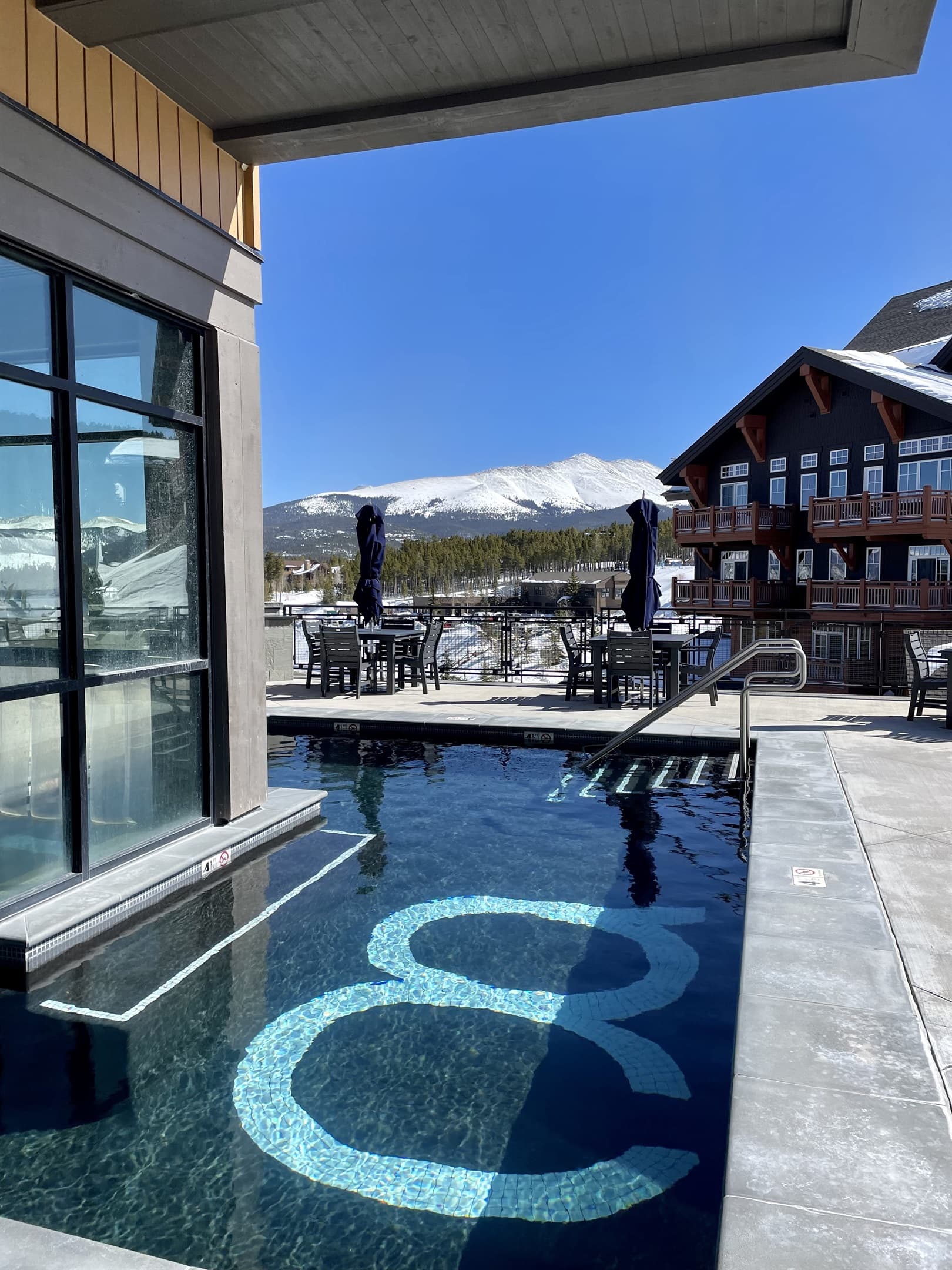 Outdoor heated pool