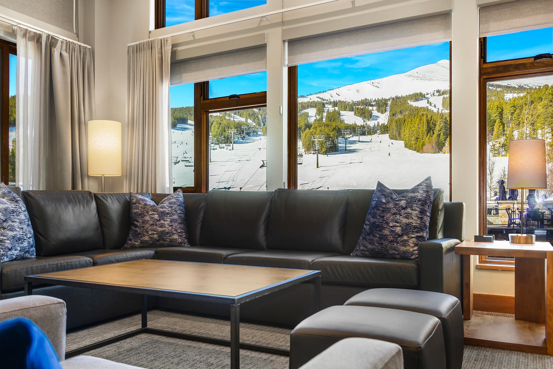 Living room with views