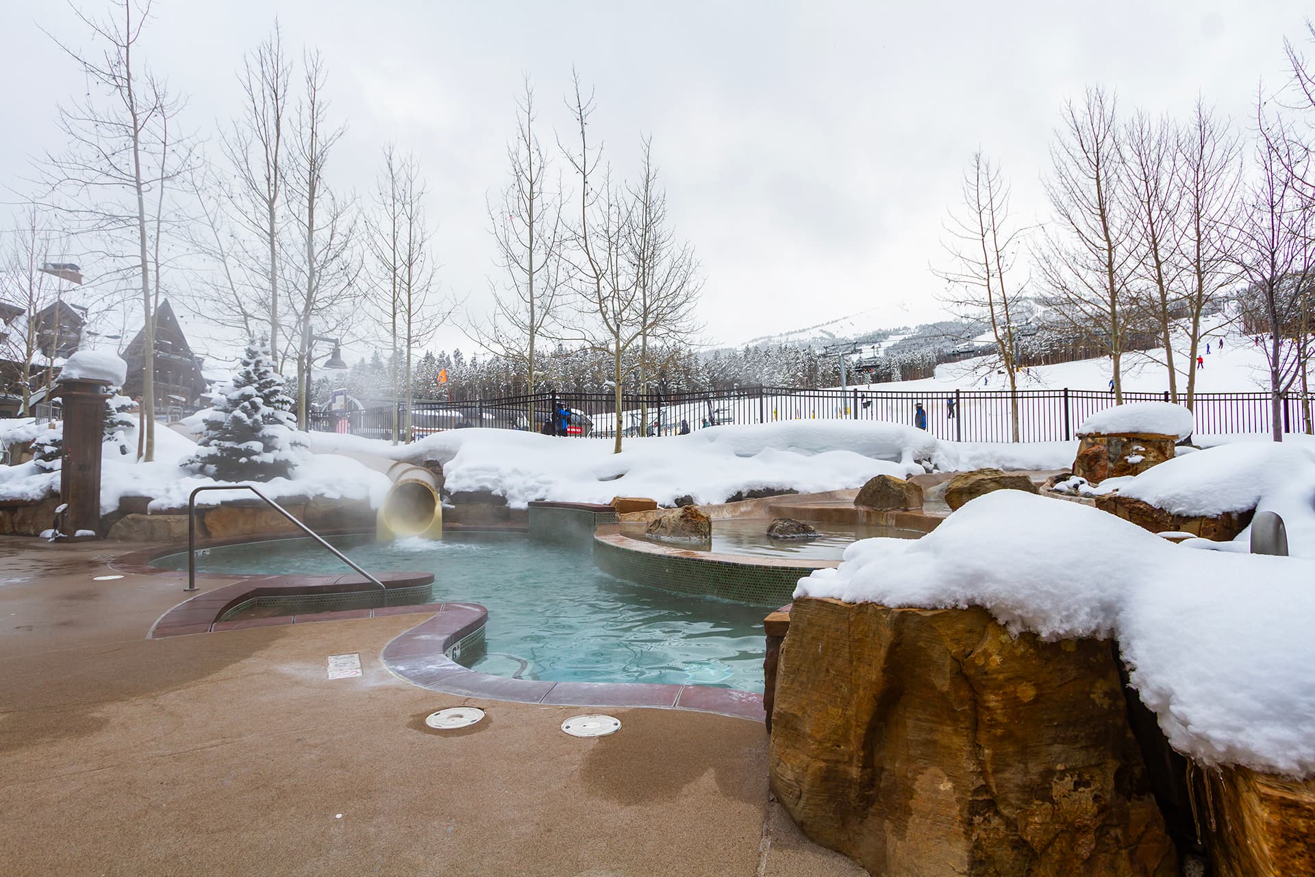 one of several hot tubs