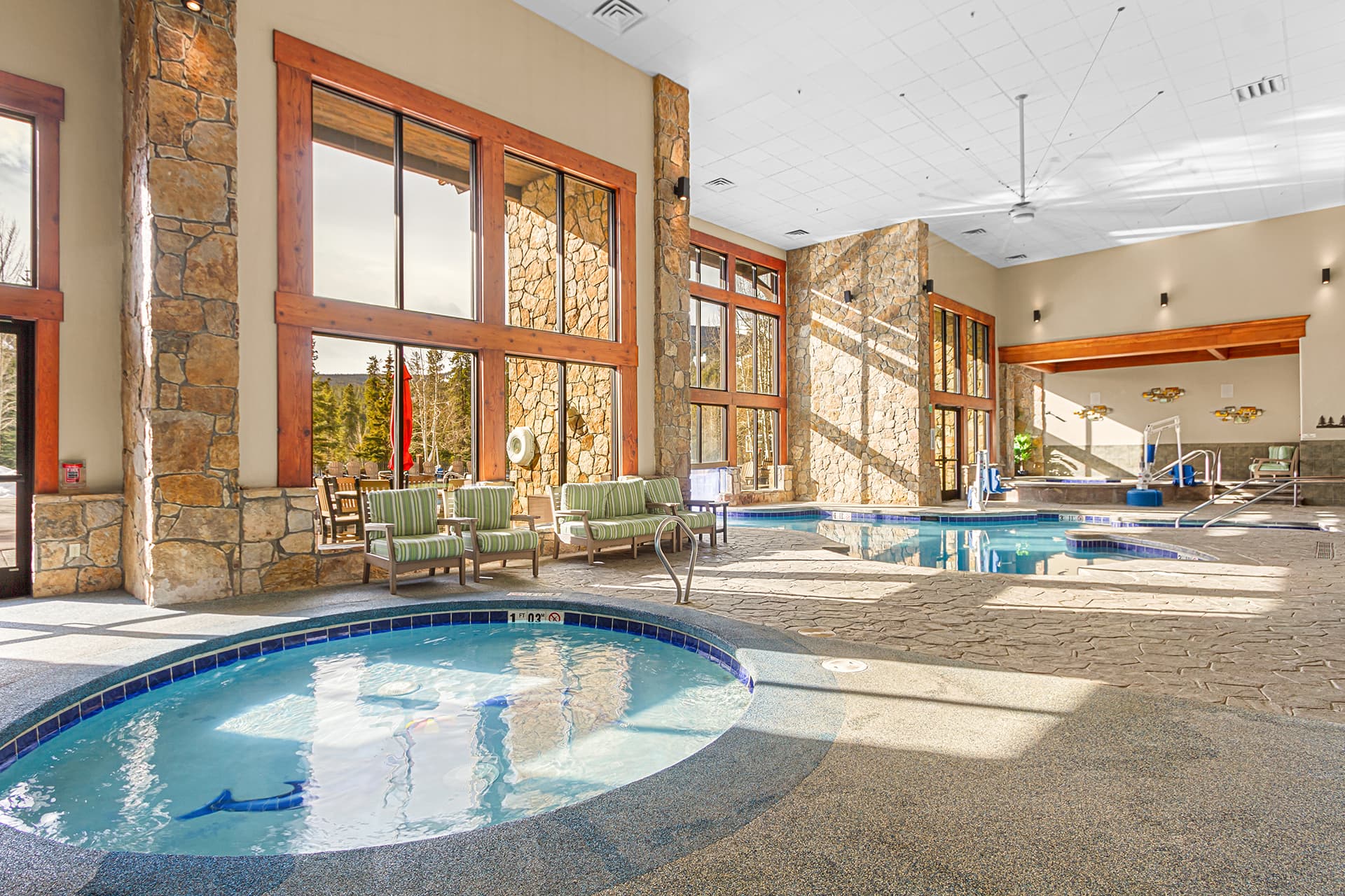 indoor pools and hot tub