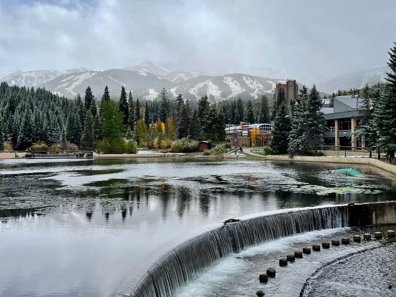 View from plaza of Peak 9