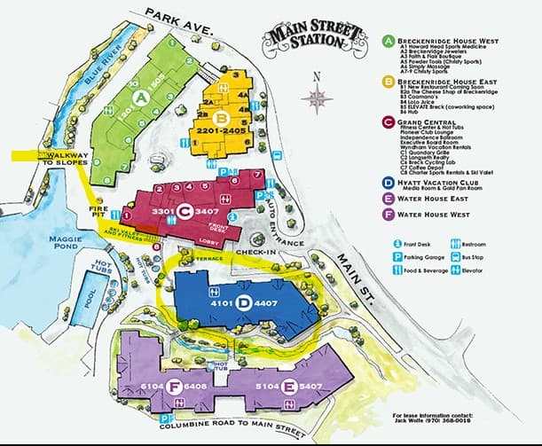 Map of the Property - Hyatt is building D