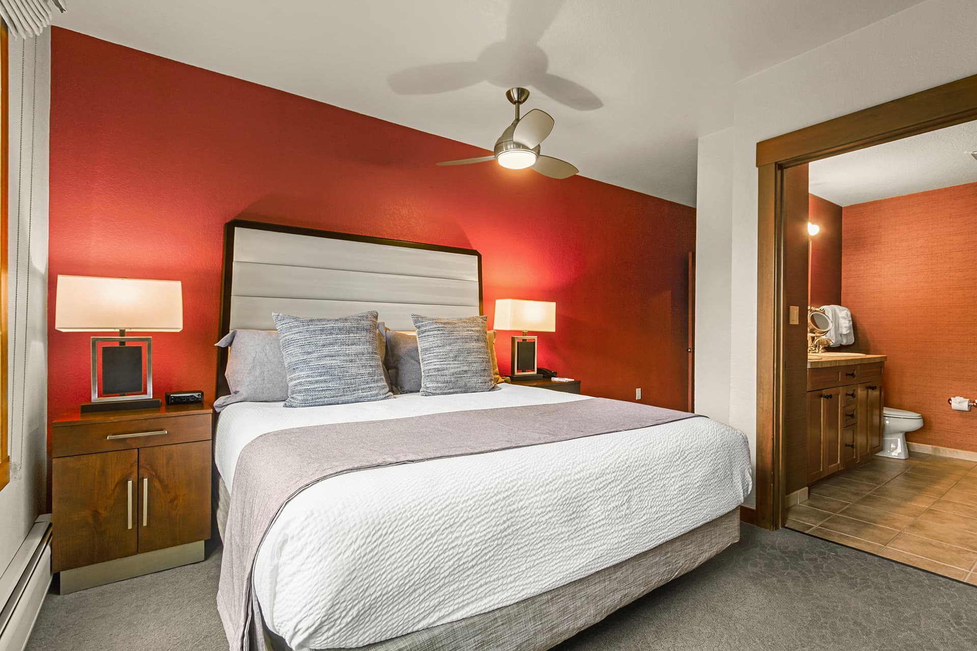 Master bedroom with attached ensuite 